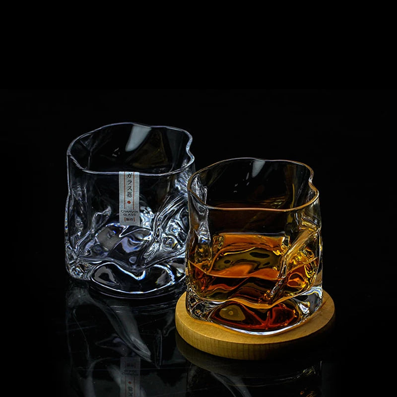 Copo Forma Irregular Cristal Whisky: A Refração da Luz em Cada Gota - Corletaria
