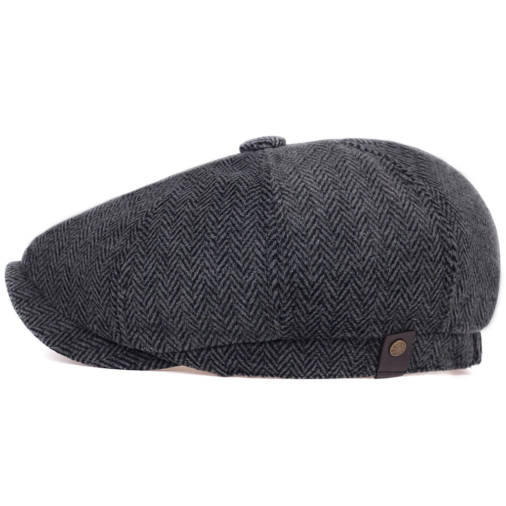 Boné de jornaleiro de lã: um chapéu clássico e estiloso para homens e mulheres - Corletaria
