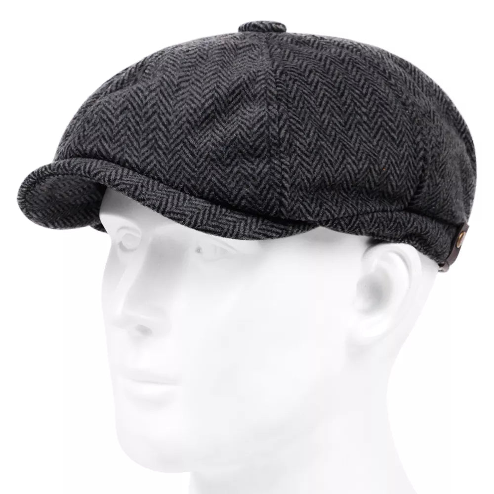 Boné de jornaleiro de lã: um chapéu clássico e estiloso para homens e mulheres - Corletaria